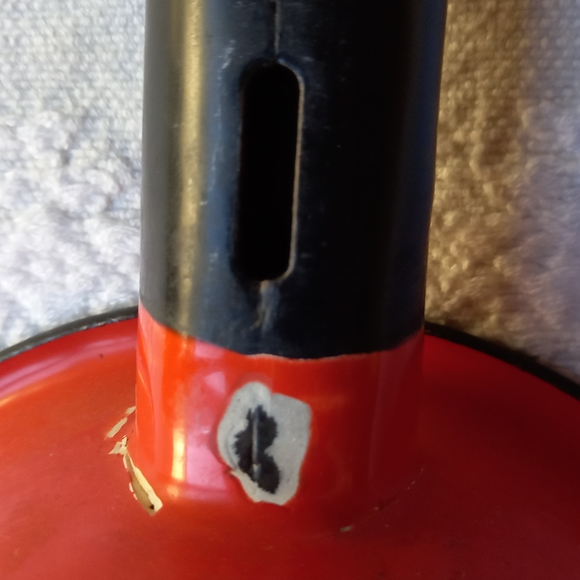 Vintage Orange Enamel sauce pan - Picture 5 of 5